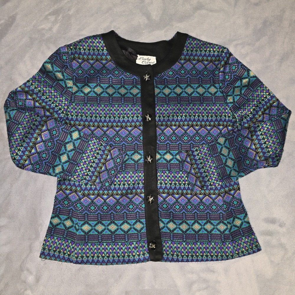 Vintage Lady Carol Cardigan Sweater Womens Size 12‎